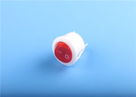 Mini Red ON OFF Round Led Rocker Switch Single Pole Single Throw For Automotive