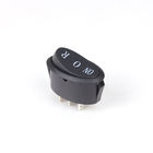 Long Lifespan Black Oval Rocker Switch On Off On Three Pins Two Position