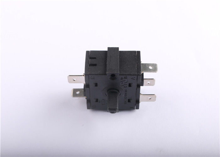 Square Abs High Power Rotary Switch , Dust Proof 5 Pin Rotary Switch Customized Color