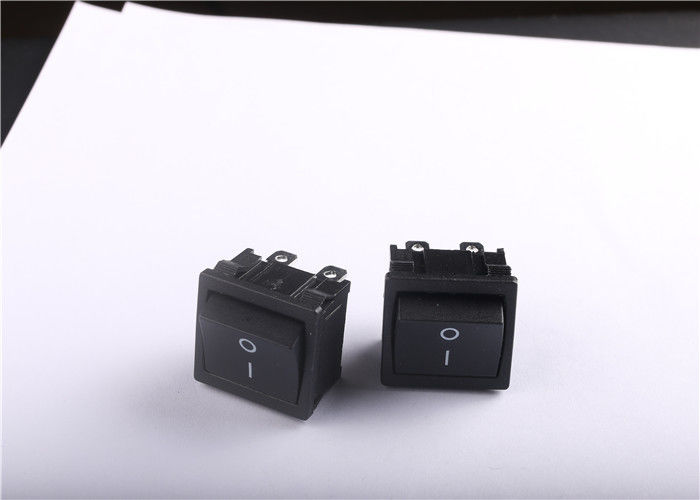 Black ON OFF Rocker Switch 16A 250VAC With -25~85 Degree Operating Temperature