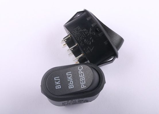 High Temperature Safety Rocker Switch , 6 Pin Rocker Switch 6A 10A 16A 4A 125V 250V